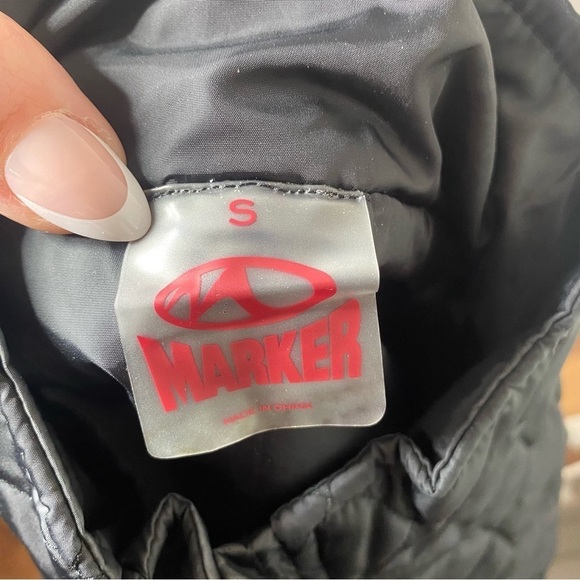 Marker Black Quilted Ski Jacket Women’s Small Insulated Style 8560-DGN4 - Picture 3 of 5